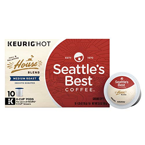Seattle's Best Coffee House Blend Medium Roast Single Cup Coffee for Keurig Brewers, 6 boxes of 10 (60 total K-Cup pods) Seattle's Best Coffee House Blend Medium Roast Single Cup Coffee for Keurig Brewers, 6 boxes of 10 (60 total K-Cup pods)
