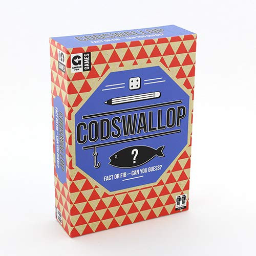 Ginger Fox Codswallop Card Game - Fact Or Fiction Game