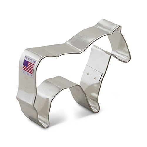 Ann Clark Horse Cookie Cutter - 3.75 Inches - Tin Plated Steel