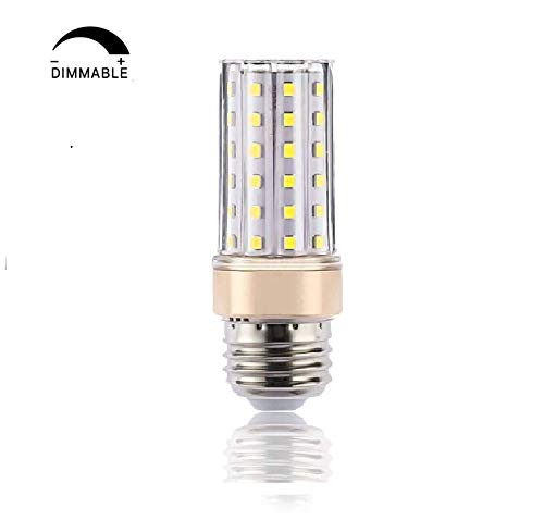 ILAMIQI E26 led Bulb dimmable, 10W led Corn Light Bulb,100 Watt Equivalent, E26 LED Bulbs, Daylight White 4000K Ceiling Fan led Bulbs,Flicker Free, Tubular,Pack of 1