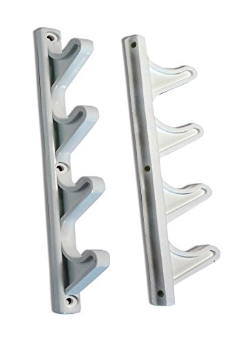 Replacement Chaise Lounge Chair Bracket Multi Position Adjustable Reclining Heavy Duty Brace Screwed or Riveted Joint Girder Convertible Outdoor Patio Furniture Durable Parts - (4 Position, White)