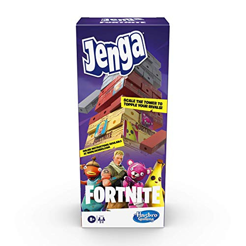 Hasbro Gaming Jenga: Fortnite Edition Game, Wooden Block Stacking Tower Game for Fortnite Fans, Ages 8 and Up
