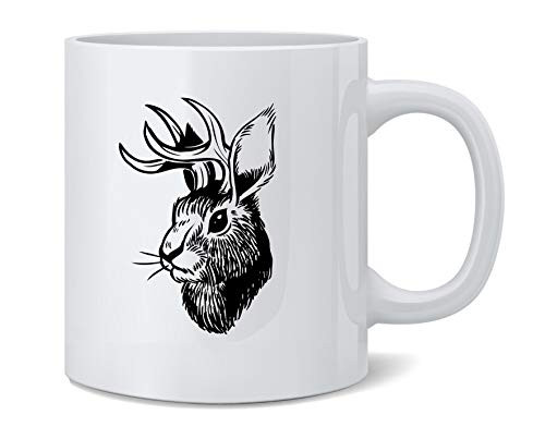 Jackalope Head Western Funny Ceramic Coffee Mug Tea Cup Fun Novelty Gift 12 oz Jackalope Head Western Funny Ceramic Coffee Mug Tea Cup Fun Novelty Gift 12 oz