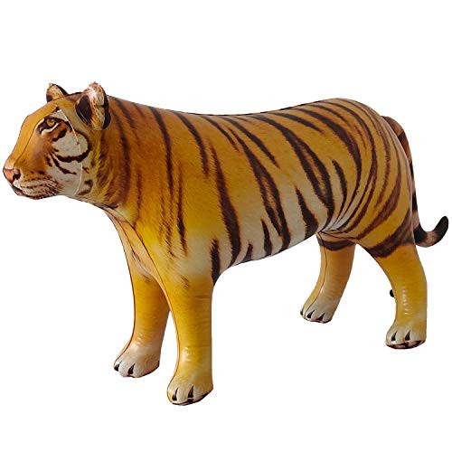 Jet Creations Inflatable Tiger Big Cat Air Stuffed Plush Animal, Ideal for Party Decorations, Supplies, Pool Float Toys, Gift. Size 40 inch. an-Tiger Jet Creations Inflatable Tiger Big Cat Air Stuffed Plush Animal, Ideal for Party Decorations, Supplies, Pool Float Toys, Gift. Size 40 inch. an-Tiger