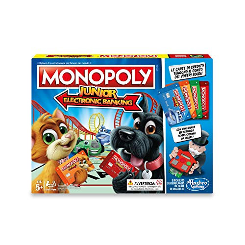 Hasbro  E1842  Gaming Junior Monopoly Electronic Banking, Game in Box