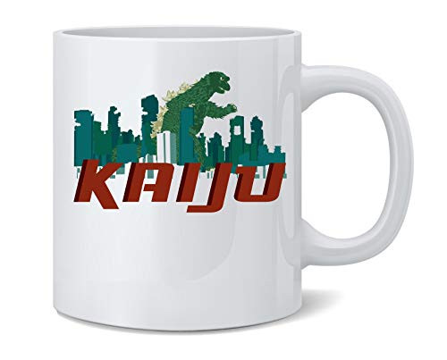 Poster Foundry Kaiju Destroying The City Ceramic Coffee Mug Tea Cup Fun Novelty Gift 12 oz