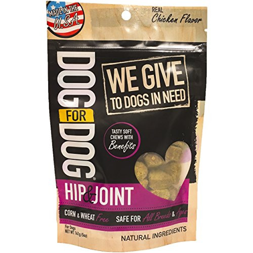 ? DOG for DOG Hip & Joint Soft Chews - Joint Support Supplement With Glucosamine, MSM, Organic Turmeric For Dogs - Made in USA Only