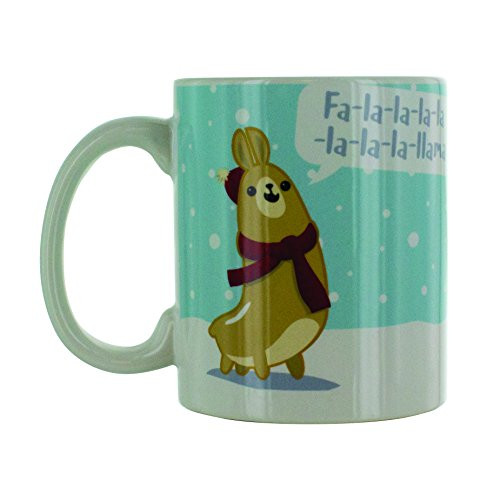 Paladone FA La La Llamas Coffee Mug - Cute Holiday Coffee Cup