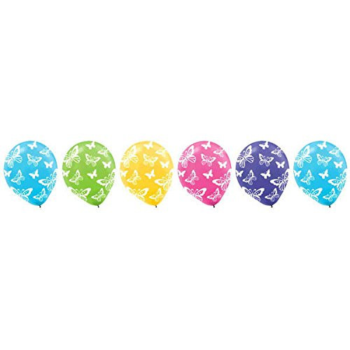 amscan Butterfly Print Latex Balloons | Party Decor | 72 Ct.