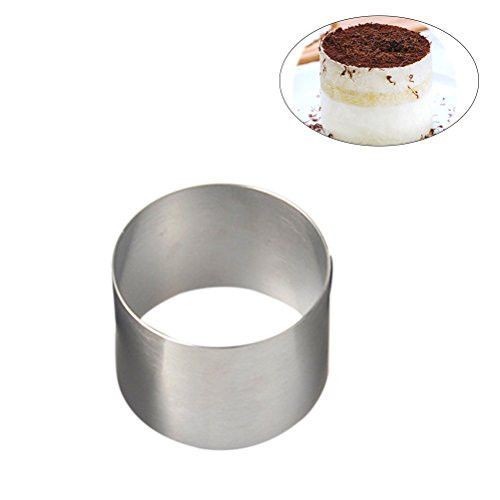 OUNONA 2 Inch Circle Cookie Biscuit Cutter Set - Stainless Steel Round Pastry Cutters for Biscuits, Fondant, Donuts,Dough, Muffins OUNONA 2 Inch Circle Cookie Biscuit Cutter Set - Stainless Steel Round Pastry Cutters for Biscuits, Fondant, Donuts,Dough, Muffins