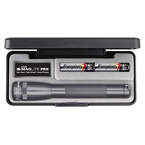 MagLite AA Mini LED Pro Flashlight Presentation Box, Gray