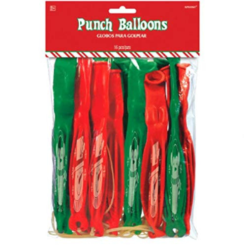 amscan Christmas Punch Balloons, 16 Ct. | Party Supply