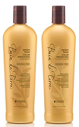 Bain de Terre Passion Flower Color Preserving Shampoo and Conditioner (13.5 ounce)