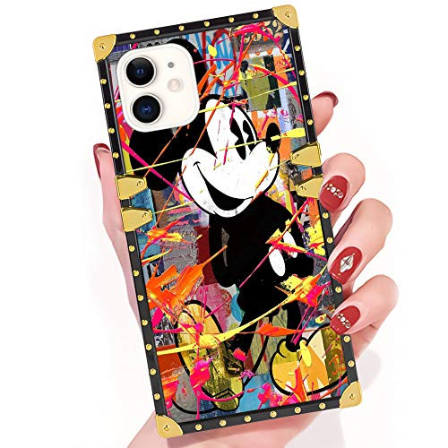 DISNEY COLLECTION iPhone 11 Case Cool Mickey Square Phone Case Cover Soft TPU 360 Degree Luxury Shockproof Protective Case Compatible for iPhone 11 6.1 Inch DISNEY COLLECTION iPhone 11 Case Cool Mickey Square Phone Case Cover Soft TPU 360 Degree Luxury Shockproof Protective Case Compatible for iPhone 11 6.1 Inch