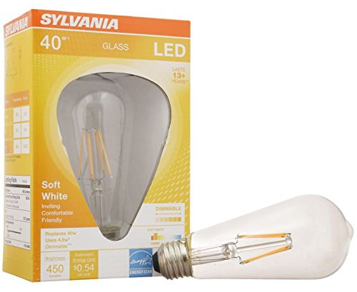 Sylvania Home Lighting 74588 Sylvania LED Filament Bulb, Clear Finish