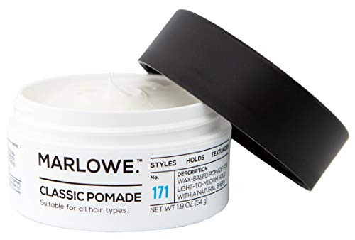 MARLOWE. Classic Pomade for Men No. 171 | 1.9 oz | Light to Medium Hold | Matte Finish | Styles, Holds, Texturizes with Natural Ingredients | All Hair Types