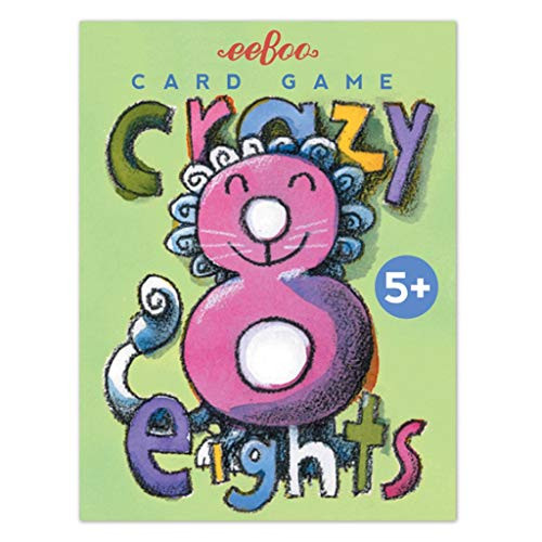 eeBoo Crazy Eights Card Game for Kids eeBoo Crazy Eights Card Game for Kids