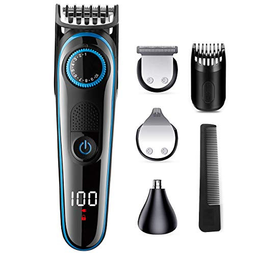 Hair Clipper Beard Trimmer Kit for Men,Cordless Hair Trimmer Mustache Trimmer Body Groomer Trimmer for Nose Ear Facial Hair with LED Display USB Rechargeable Hair Clipper Beard Trimmer Kit for Men,Cordless Hair Trimmer Mustache Trimmer Body Groomer Trimmer for Nose Ear Facial Hair with LED Display USB Rechargeable