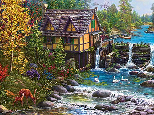 Mill by The Stream 1000 pc Jigsaw Puzzle by SUNSOUT INC