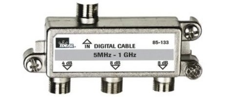 Ideal 85-133 3-Way Digital Cable Splitter, 5-1 GHz