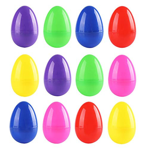 12 Pack Small Plastic Easter Eggs Bright Egg Assortment