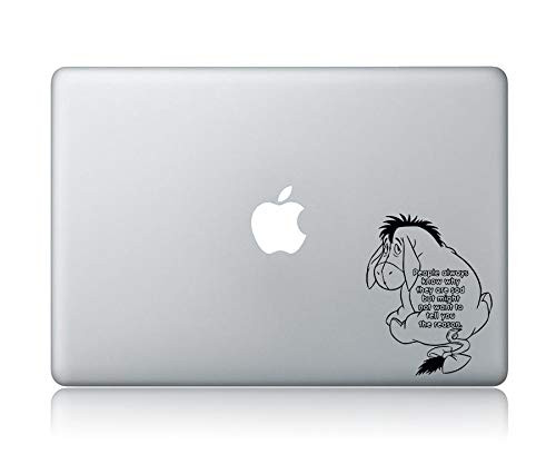 Eeyore Quote (v2) for Laptop Vinyl Decal Sticker Compatible with Apple MacBook Trackpad Pro Air 11" 12" 13" 15"