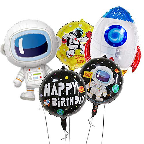 5pcs Astronaut Balloon Kit Astronaut Outer Space Theme Birthday Galaxy Theme Party Decor