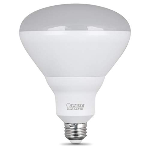 Feit Electric BR40DMHO/927CA 120W Equivalent 15.5 Watt Dimmable Indoor Reflector 1400 Lumens BR40 LED Flood Light Bulb, 6.3" H x 4.8" D, 2700K Soft White