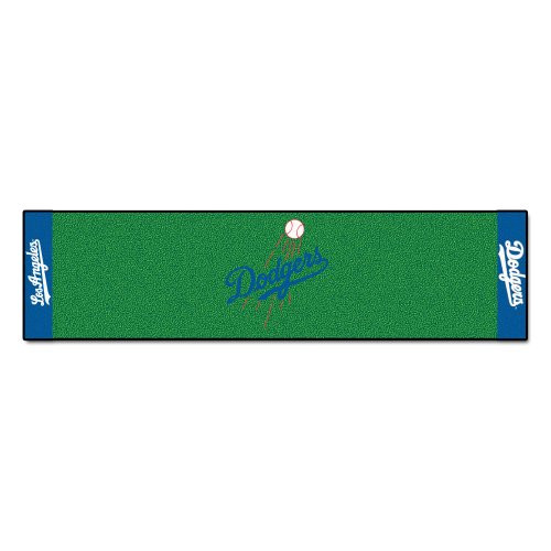 FANMATS - 9041 MLB Los Angeles Dodgers Nylon Face Putting Green Mat, 18"x72"