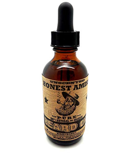 Honest Amish - Pure Beard Oil - 2 Ounce - Fragrance Free