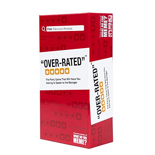 WHAT DO YOU MEME? Over-Rated Adult Party Game