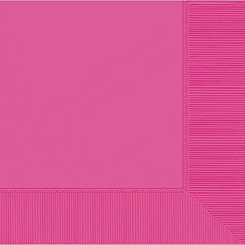 Bright Pink 3-Ply Luncheon Napkins | Pack of 20 | Party Supply
