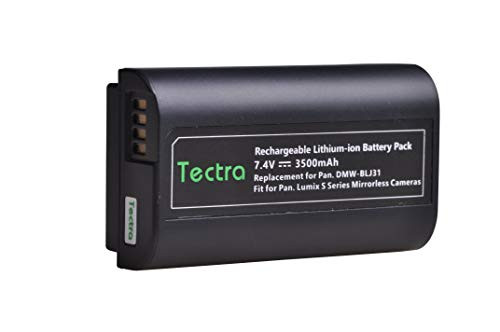 Tectra DMW-BLJ31 Replacement Battery for Panasonic LUMIX S1, S1R,S1H, Panasonic LUMIX S Series Mirrorless Cameras Tectra DMW-BLJ31 Replacement Battery for Panasonic LUMIX S1, S1R,S1H, Panasonic LUMIX S Series Mirrorless Cameras
