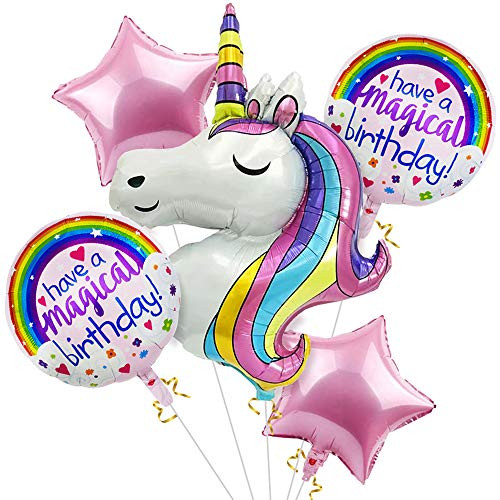 Unicorn Balloons Birthday Decorations for Girls- Bouquet of Foil Balloon for Unicorn Party Decorations, Unicorn Rainbow Birthday Party Supplies for Women Unicorn Balloons Birthday Decorations for Girls- Bouquet of Foil Balloon for Unicorn Party Decorations, Unicorn Rainbow Birthday Party Supplies for Women