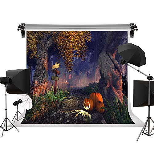 Kate 7x5ft/2.2m(W) x1.5m(H) Halloween Backdrops Haunted House Background Pumpkins Creepy Backdrop Photography Studio Prop