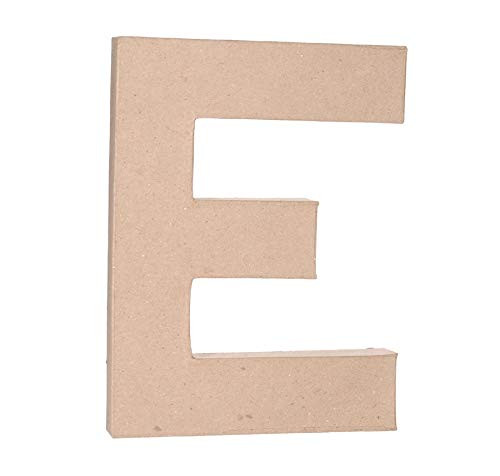 Darice Paper Mache Letter - E - 12 x 1.5 inches