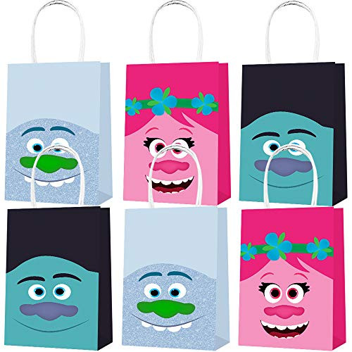 Party Favor Bags 15PCS for Trolls Gift Bags Goodie Bags Magic Girl Treat Candy Bags for Trolls Themed Kids Adults Birthday Party Supplies Decorations Party Favor Bags 15PCS for Trolls Gift Bags Goodie Bags Magic Girl Treat Candy Bags for Trolls Themed Kids Adults Birthday Party Supplies Decorations