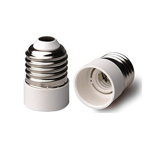 HiqLED UL-listed E26/E27 to E14 Adapter, Medium Screw (E26/E27 Edison Screw) to Candelabra Screw (E14) Base Socket Reducer Adapter Converter, Heat-resistant, Anti-burning, No Fire Hazard (3-Pack)