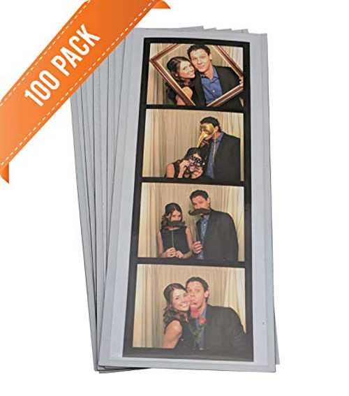 Photo Booth Nook 100 Magnetic Photo Booth Frames for 2x6 Photo Strips, Brand