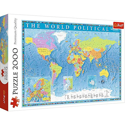 Trefl 2000 Piece Jigsaw Puzzle, Political Map of The World Trefl 2000 Piece Jigsaw Puzzle, Political Map of The World