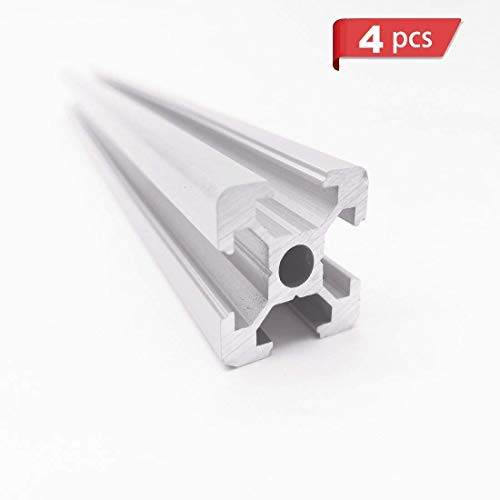 4 Pack 2020 CNC 3D Printer Parts European Standard Anodized Linear Rail Aluminum Profile Extrusion for DIY 3D Printer (600mm)