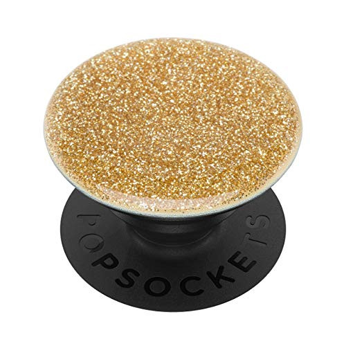 PopSockets: PopGrip with Swappable Top for Phones & Tablets - Glitter Gold