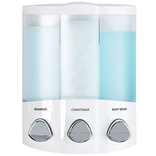 Better Living Products 76354 Euro Series TRIO 3-Chamber Soap and Dispenser, White Better Living Products 76354 Euro Series TRIO 3-Chamber Soap and Dispenser, White