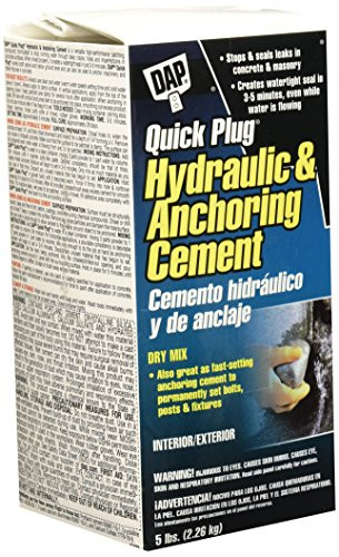 Dap 14086 Quick Plug 5 lb Hydraulic Cement, Gray