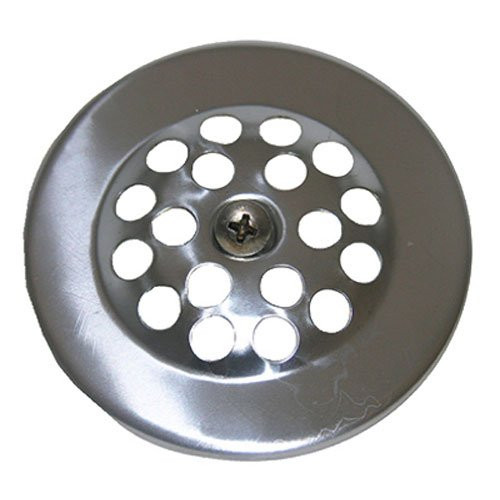 LASCO 03-1361 Bathtub Shoe Drain Cover with Screw, Chrome Plated