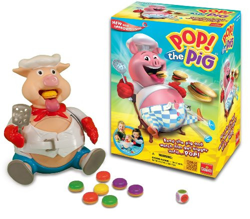 Goliath Pop The Pig Game New and Improved Belly-Busting Fun as You Feed Him Burgers and Watch His Belly Grow Goliath Pop The Pig Game New and Improved Belly-Busting Fun as You Feed Him Burgers and Watch His Belly Grow