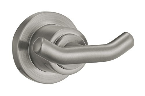 Design House 560342 Geneva Double Robe Hook, Satin Nickel