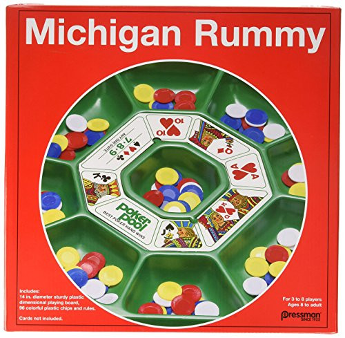 Pressman Michigan Rummy The Perfect Blend of Rummy and Poker for an Entirely New Game Experience