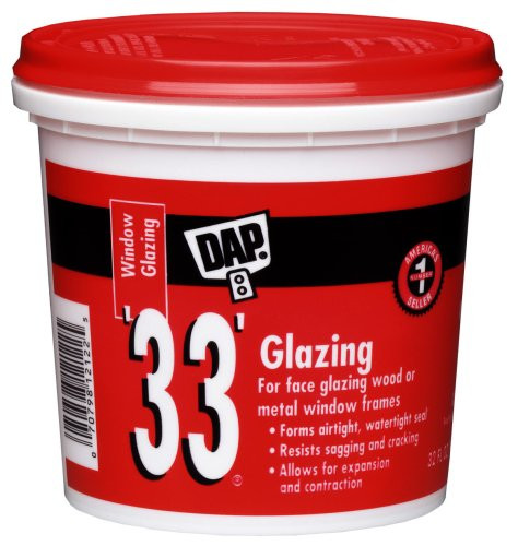 Dap 12122 33 Glazing Compound, 1-Quart, White