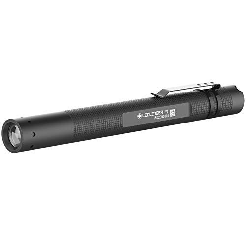 LEDLENSER - P4 LED Pen Flashlight, 18 Lumens, Black